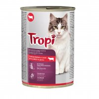 Karma dla kota Tropi z wołowiną 415 g