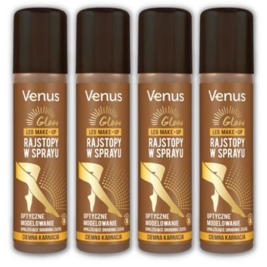 Rajstopy w sprayu Venus ciemna karnacja 75 ml x 4 sztuki